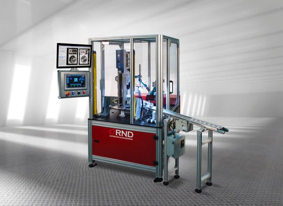 10-small-rotary-dial-with-machine-vision-1200 Coin Encapsulation and Imaging Workcell by RND Automation