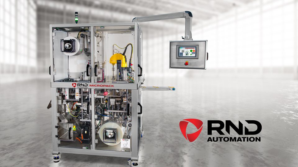 RND Automation MicroPack HFFS Compact MicroPack Ultra Compact Horizontal Form Fill Seal Machine