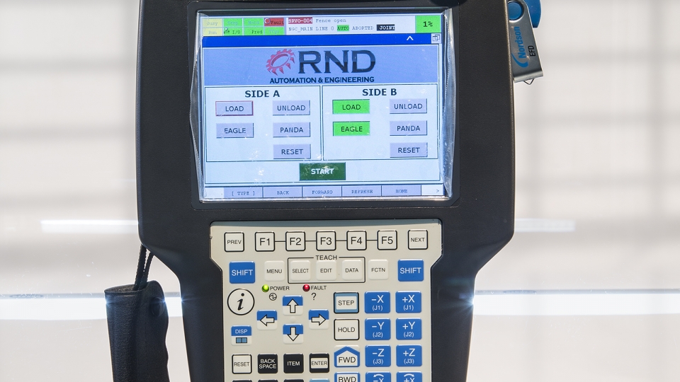 Fanuc Robotics Teach Pendant acts as a Simple HMI